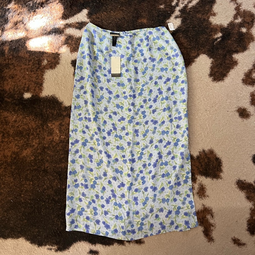 Vintage Sigrid Olsen Floral Maxi Skirt